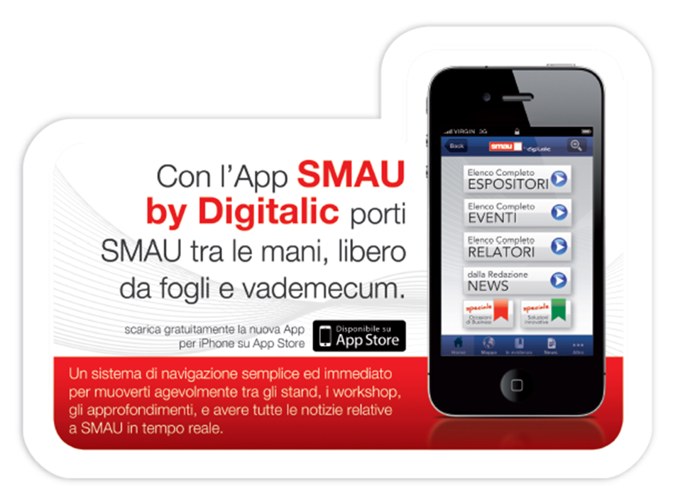 SMAU App by Digitalic, un Evento in una App