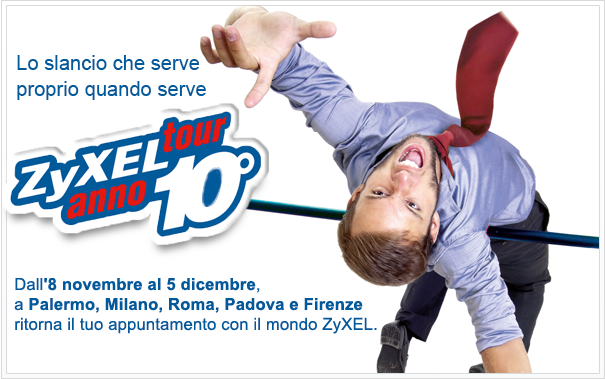 ZyXEL parte da Palermo con il suo decimo roadshow annuale