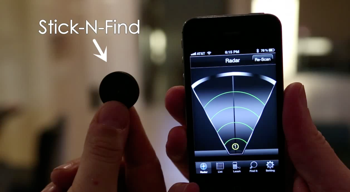 Il bottone Bluetooth che ti trova le cose