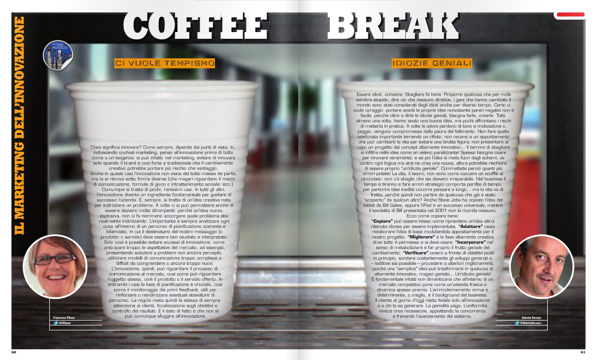 Coffee Break – Il marketing dell’innovazione