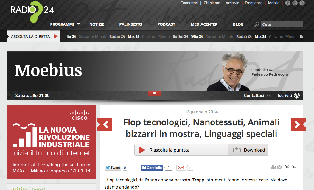 Digitalic a Moebius su Radio 24 – il podcast sui flop hi-tech