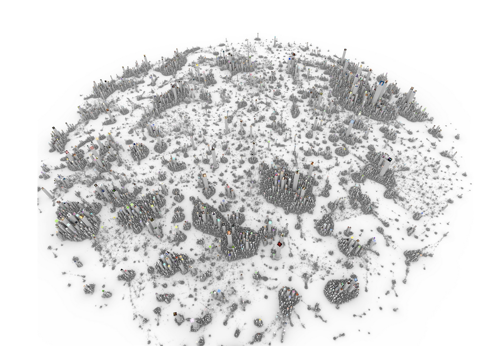 La metropoli dei social / infografica