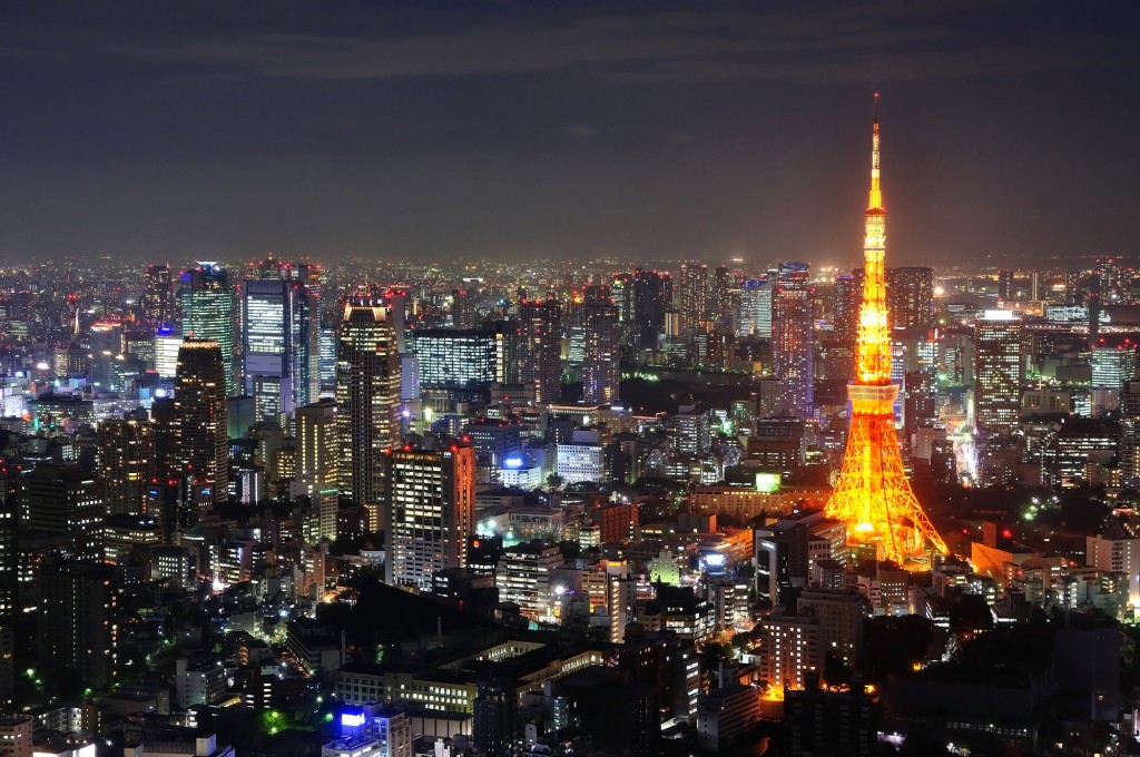 Tokyo startup - tower night