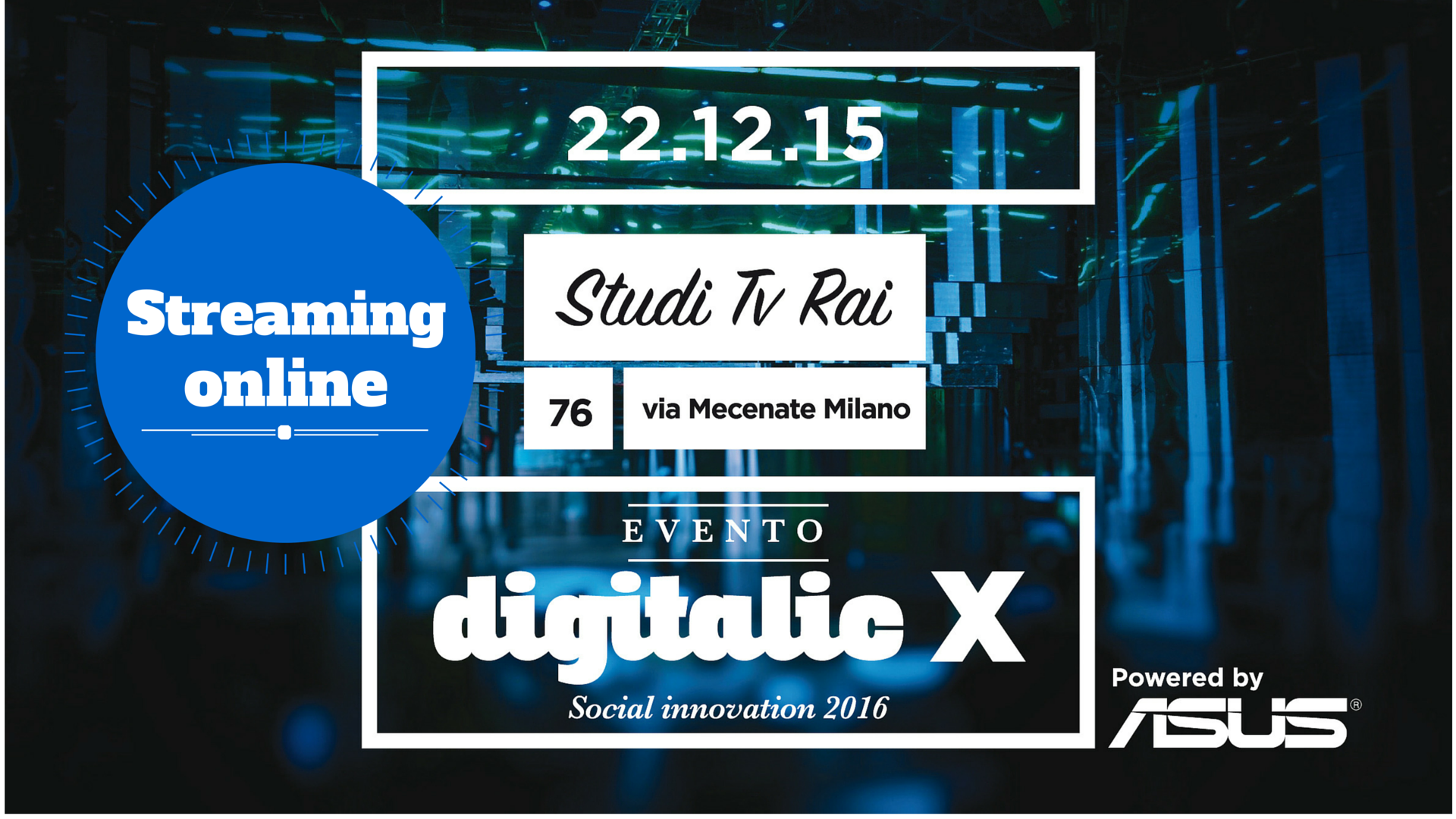Digitalic X: la diretta streaming