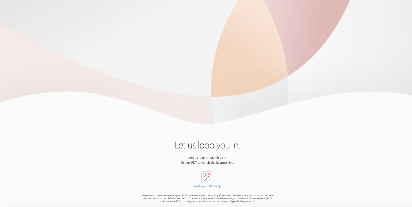Apple: l’evento il 21 marzo, in arrivo iPhone 5se e iPad Air3