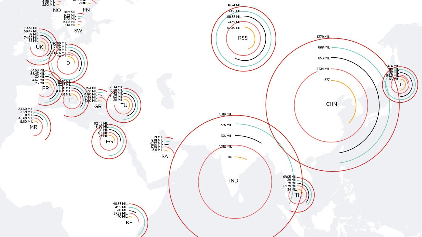 We are Social 2016, i dati in una mappa