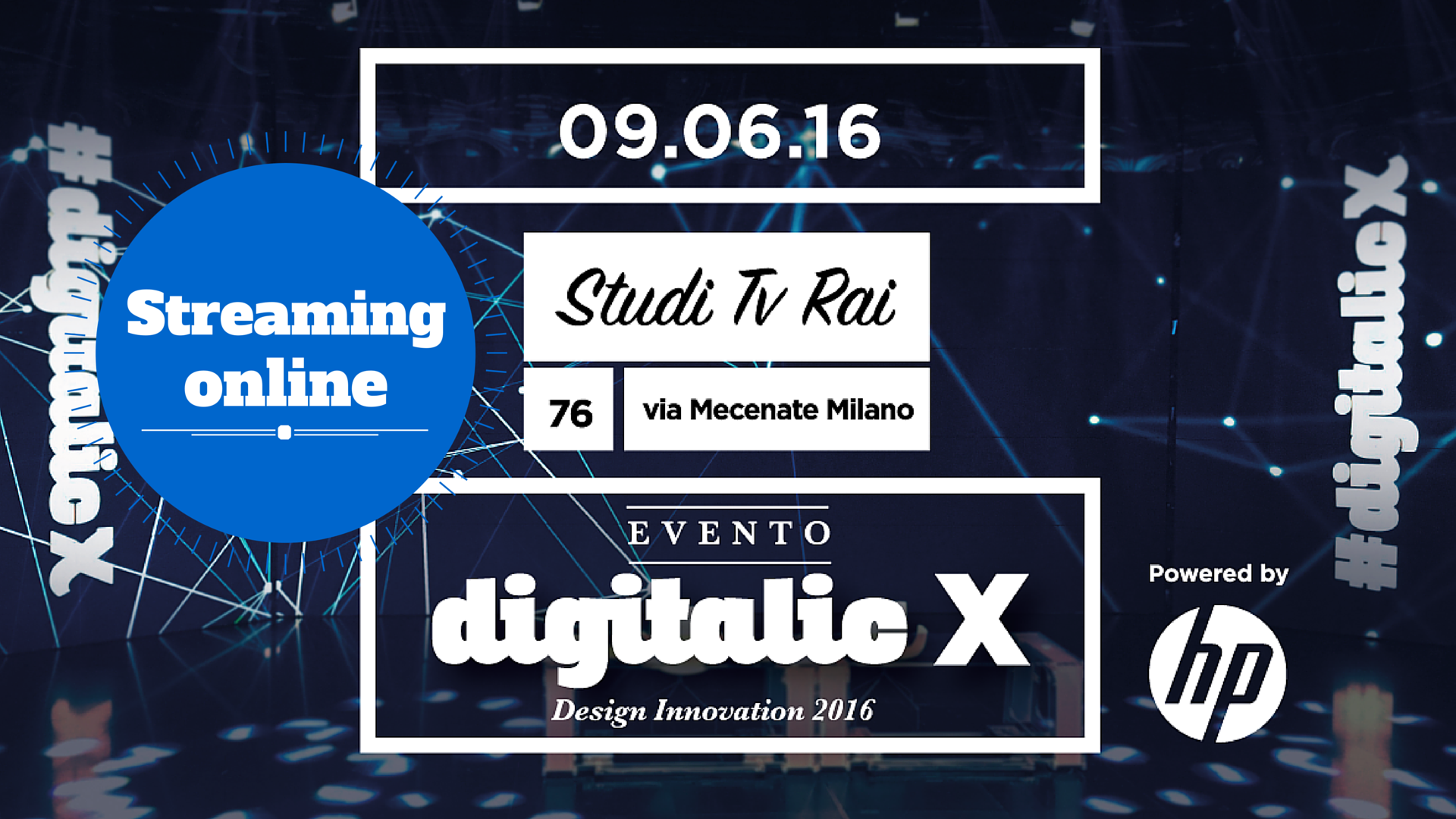 Digitalic X 9 giugno, la diretta streaming