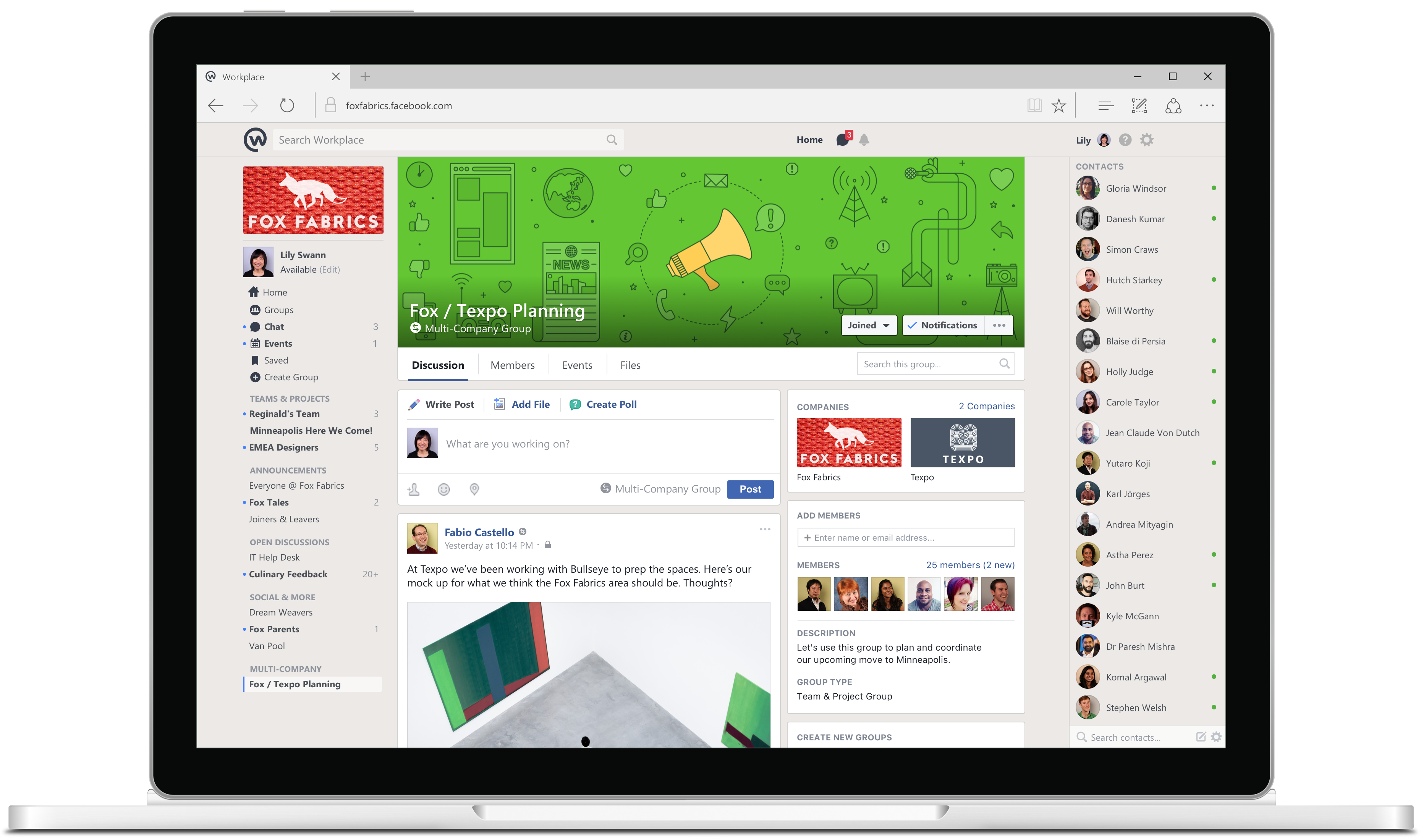 Facebook Workplace, una sfida a Microsoft SharePoint