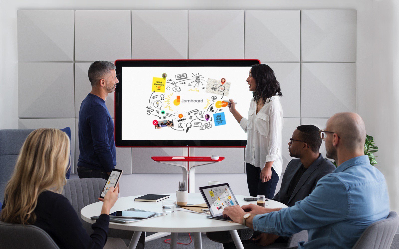 Jamboard di Google, la lavagna per la collaboration connessa al cloud