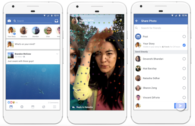 Facebook copia Snapchat e introduce le Storie