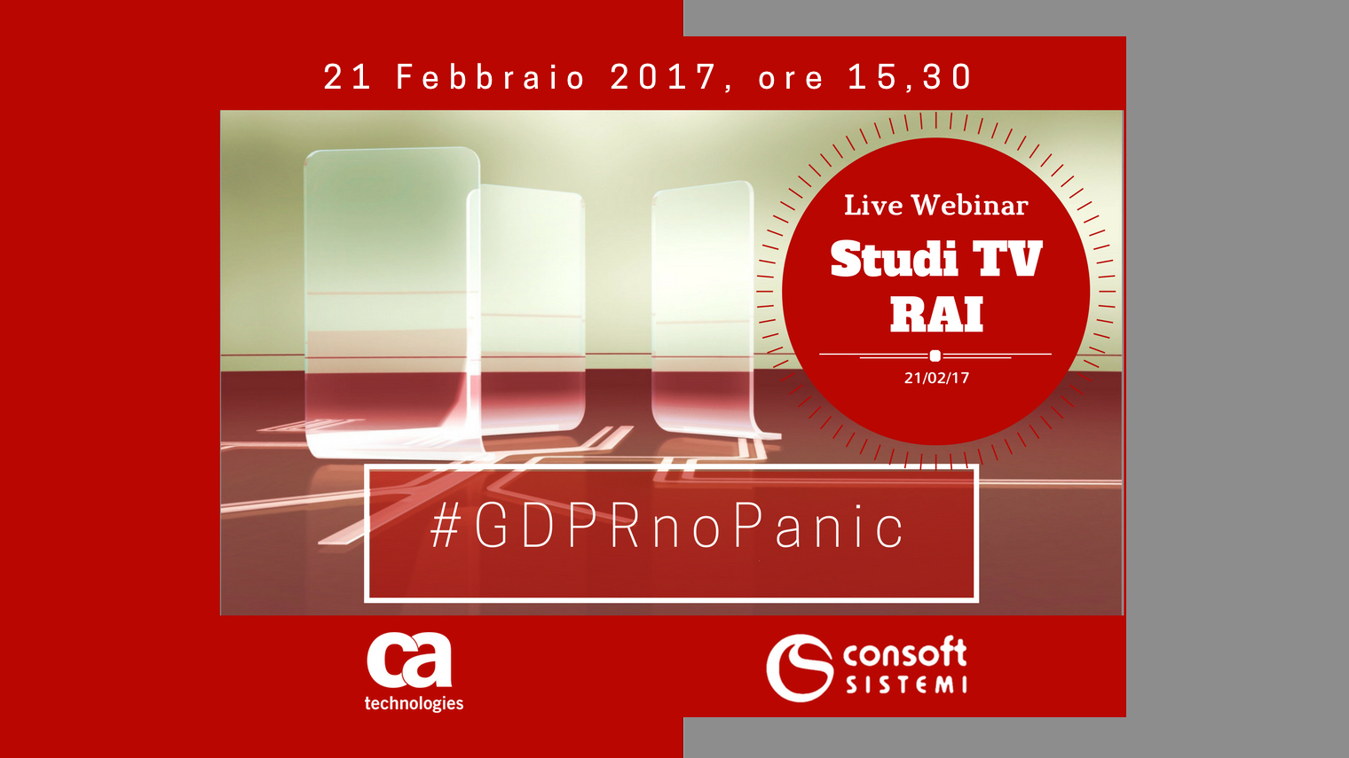 #GDPRnoPanic: il Webinar 2.0 sulla nuova normativa Europea