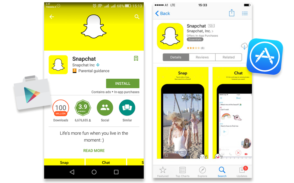 App più popolari: Snapchat è in cima alla classifica classifica App Store Snapchat
