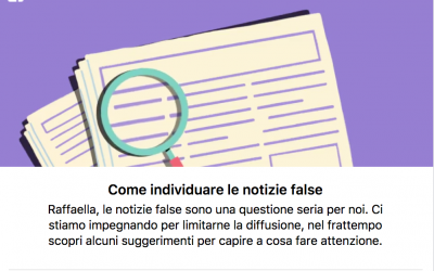 Come si riconoscono le Fake News, le 10 regole di Facebook