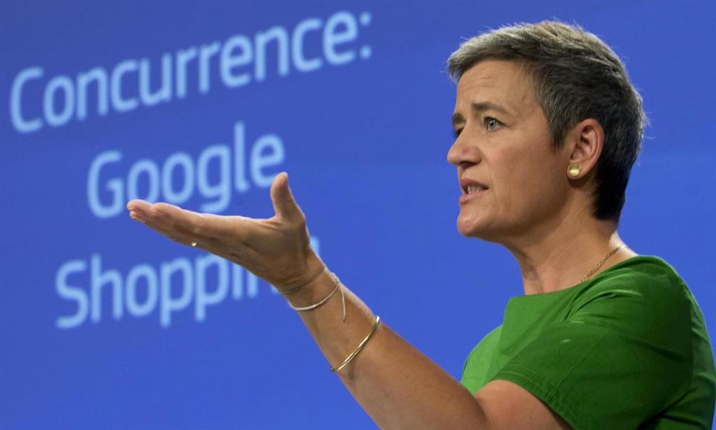 Google Multa Margrethe Vestager shopping