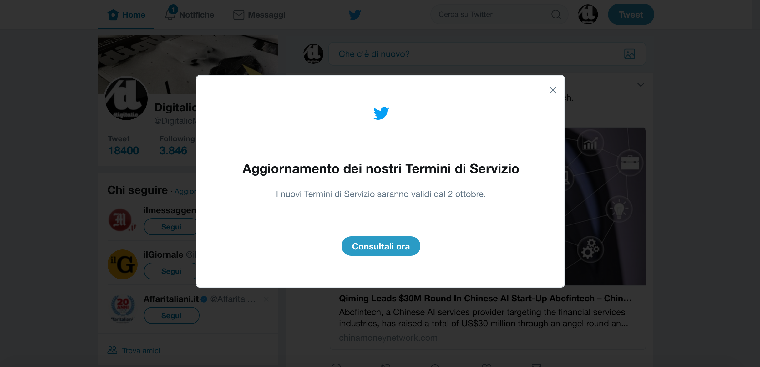 Twitter nuovi termini di servizio : polemiche sull’uso dei contenuti