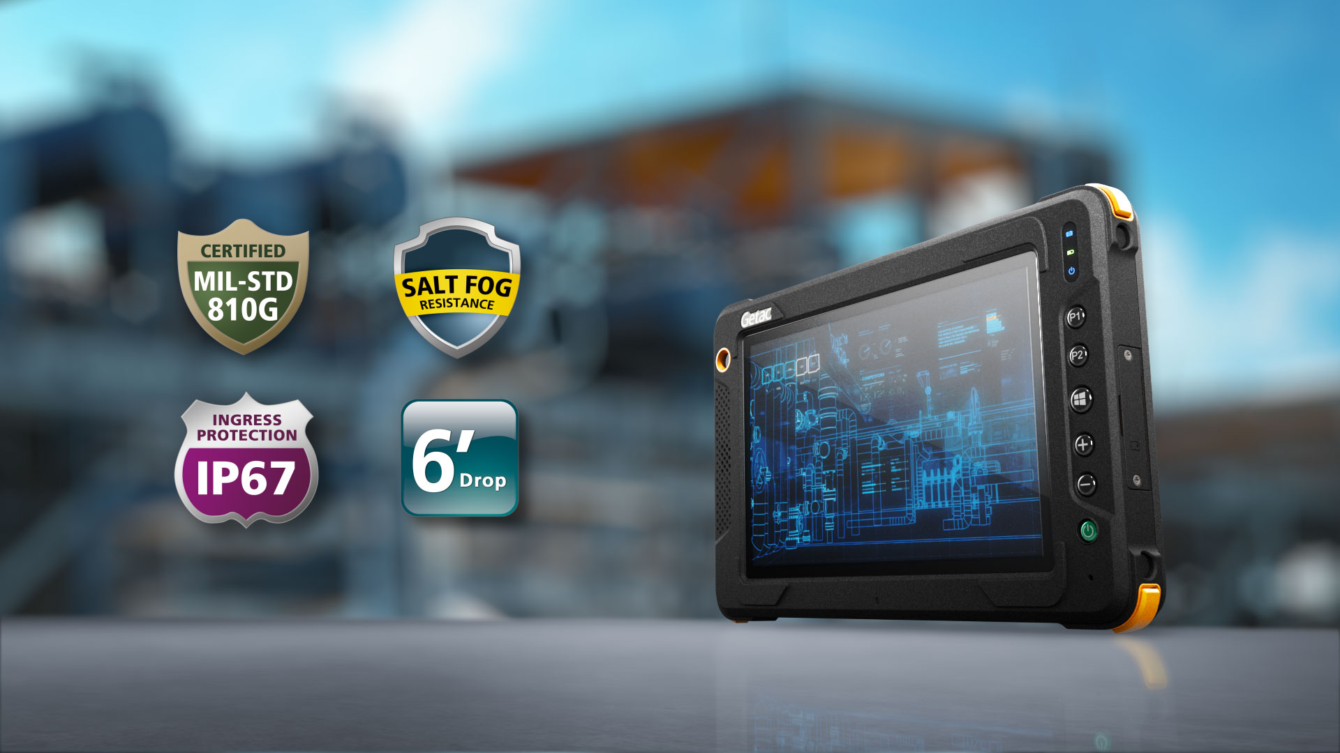 Getac EX80 il tablet Fully Rugged intrinsecamente sicuro