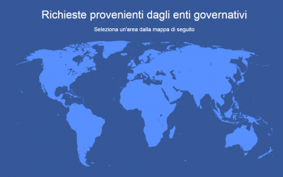 I governi chiedono sempre più a Facebook i dati  degli utenti
