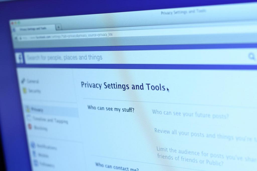 Facebook Privacy Center impostazioni