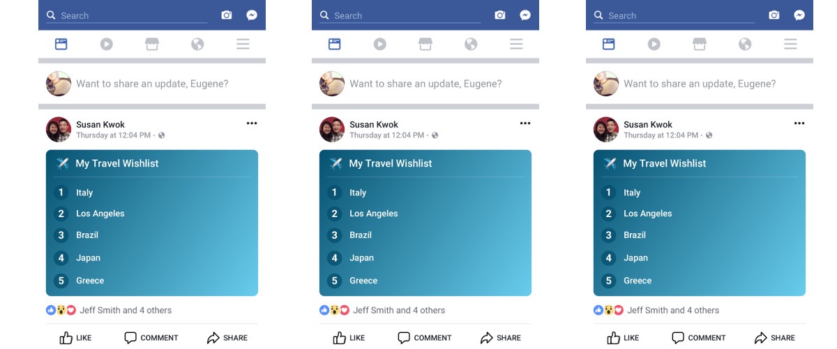 Facebook lancia le Liste: cosa sono e come funzionano