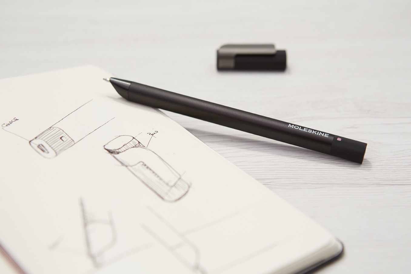 La smart Pen+ Ellipse Moleskine salva i tuoi appunti, per scaricarli in seguito