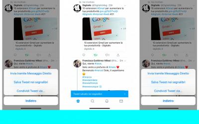 Twitter Segnalibri , un modo privato per salvare i tweet