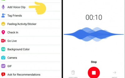 Facebook Voice Clip: le clip vocali per l’aggiornamento dello stato