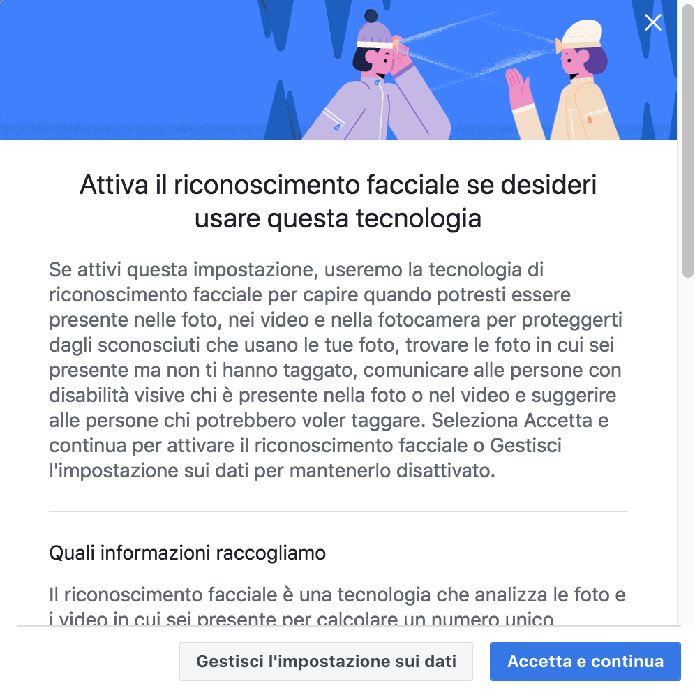 riconoscimento facciale facebook