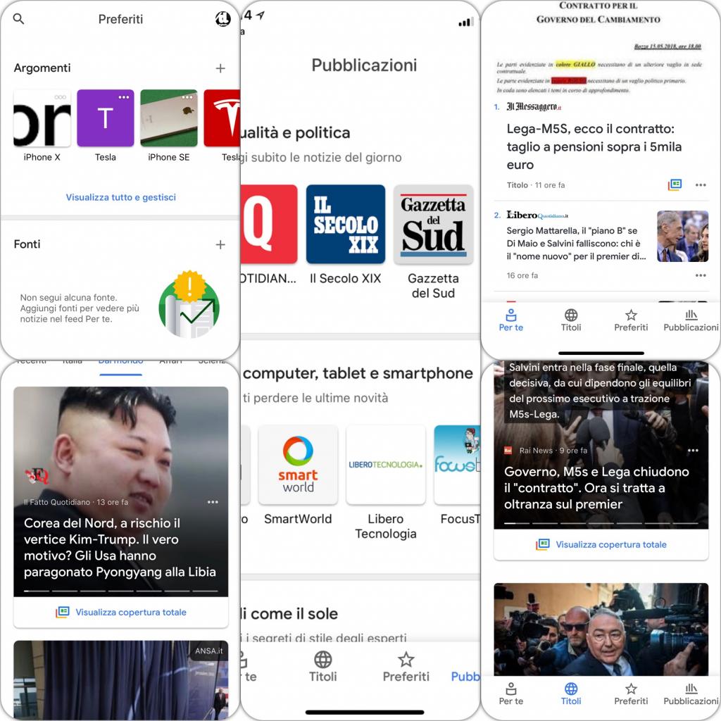 App Google news ioS Come Funziona