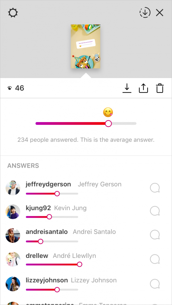 Instagram presenta gli adesivi con emoji a scorrimento