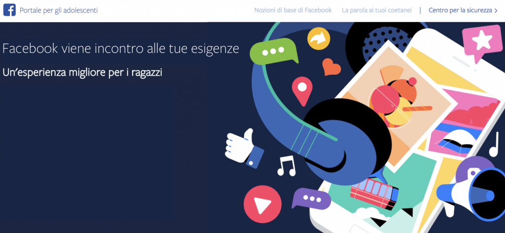 facebook portale adolescenti