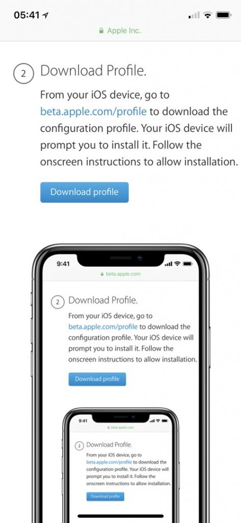 scaricare installare ios 12 beta