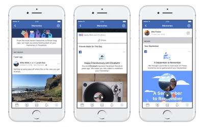 Facebook Memories , lo strumento per i ricordi