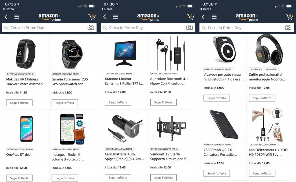 Amazon Prime Day offerte migliori tecnologia