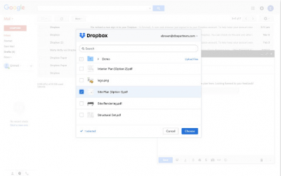 Dropbox per Gmail, come funziona il plugin per gestire tutti i file