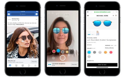 Su Facebook si provano prodotti virtualmente con l’AR
