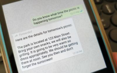 WhatsApp contrassegna i messaggi inoltrati per combattere le fake news