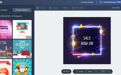 Crello: la progettazione grafica online diventa animata, nuovi tool