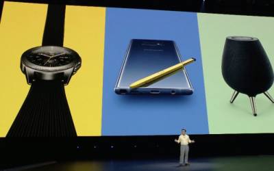 Galaxy Note 9, Galaxy Watch e Galaxy Home le novità annunciate da Samsung