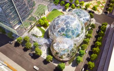 Le Sfere : nel nuovo campus di Amazon l’ufficio è una foresta tropicale