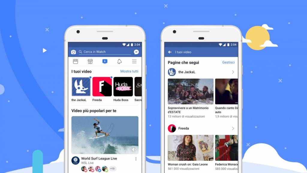 Facebook watch arriva in italia