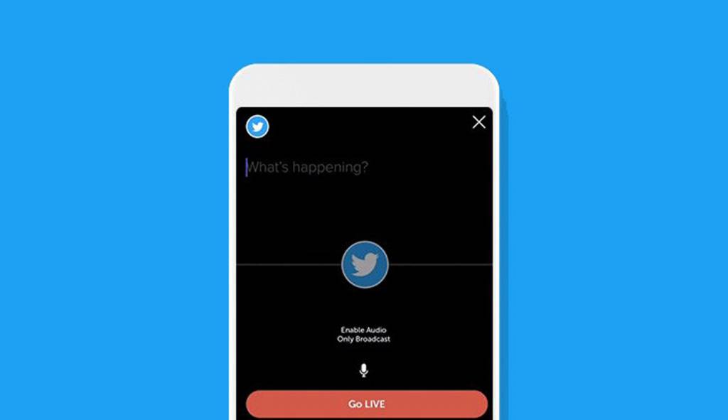 twitter live con solo audio