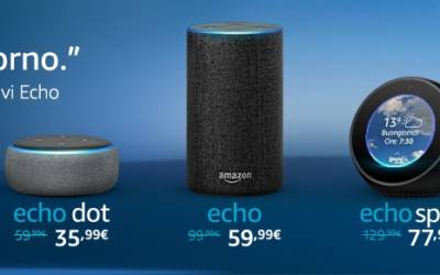 Echo, lo speaker intelligente di Amazon con Alexa finalmente in Italia