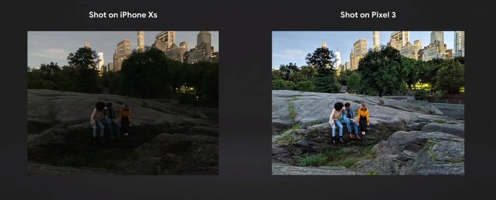 Paragone fotocamera iPhone XS e Pixel 3