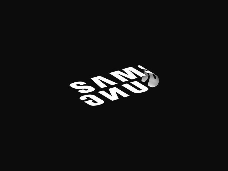 Logo Samsung piegato