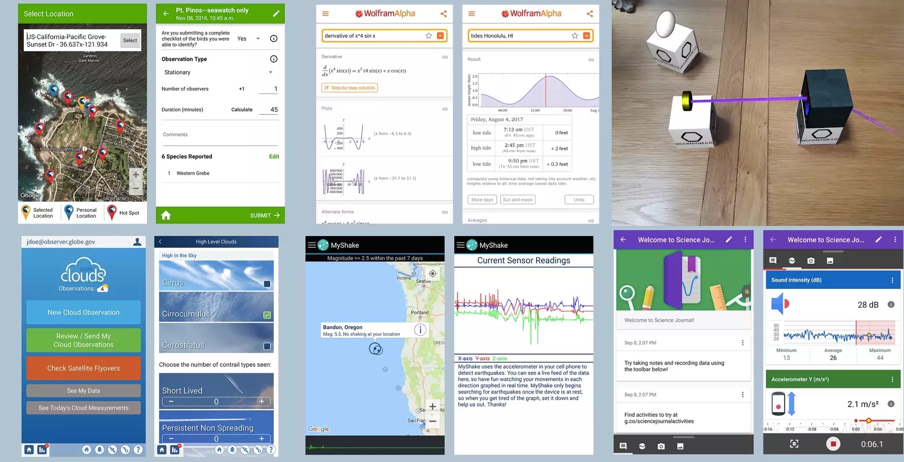 Otto app scientifiche che trasformano lo smartphone in un laboratorio