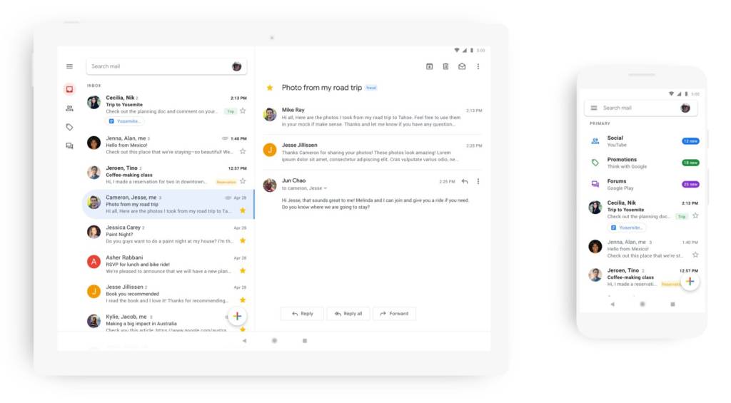 Gmail Design nuovo