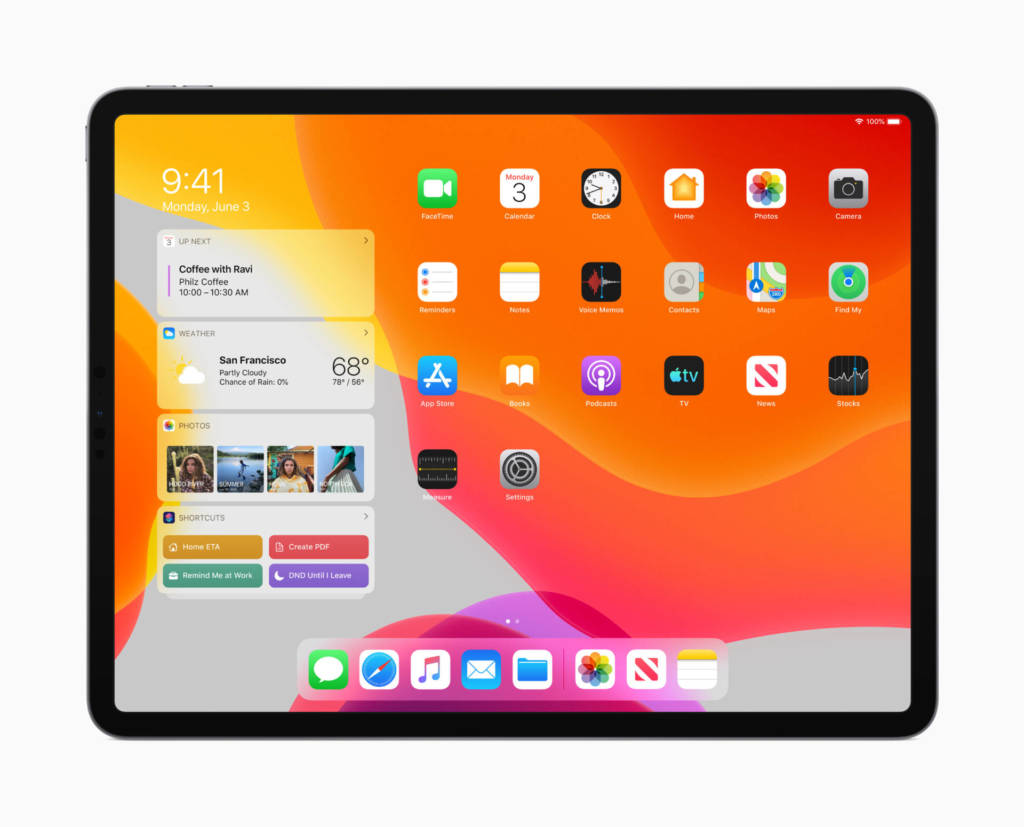 I nuovi gesti per iPad in iPadOS a 2, 3 o 4 dita
