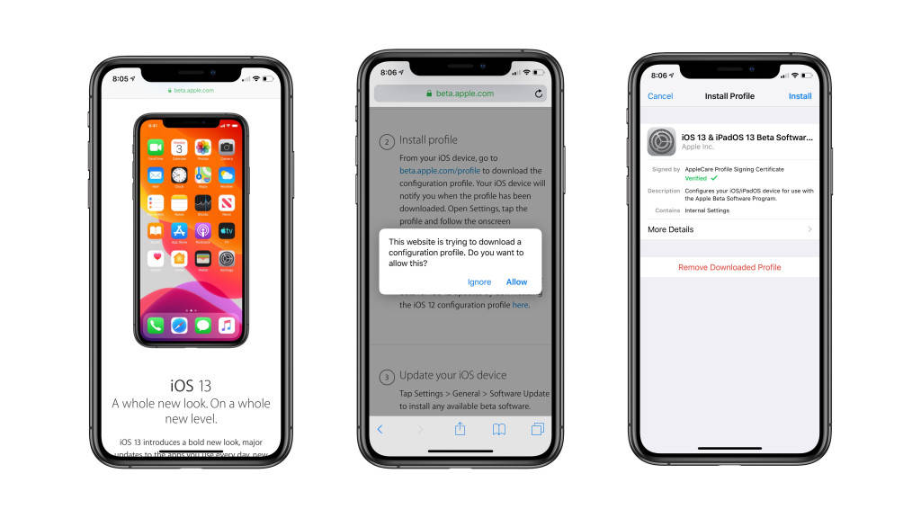 come installare iOS 13 beta pubbllica