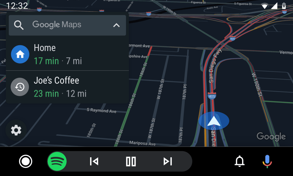 android-auto-google-maps