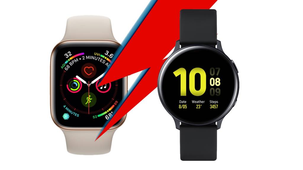 Samsung Galaxy Watch Active 2 vs Apple Watch Series 4 a confronto